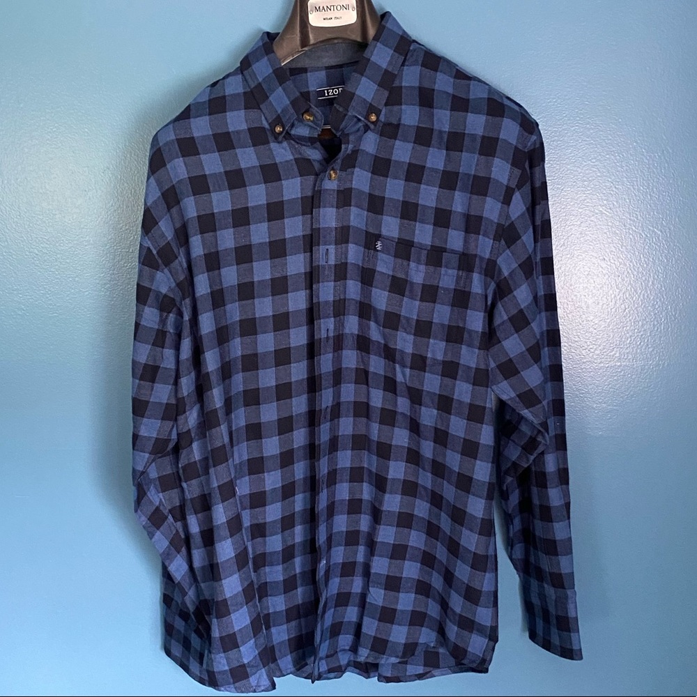 Black and Blue Plaid shirt from IZOD